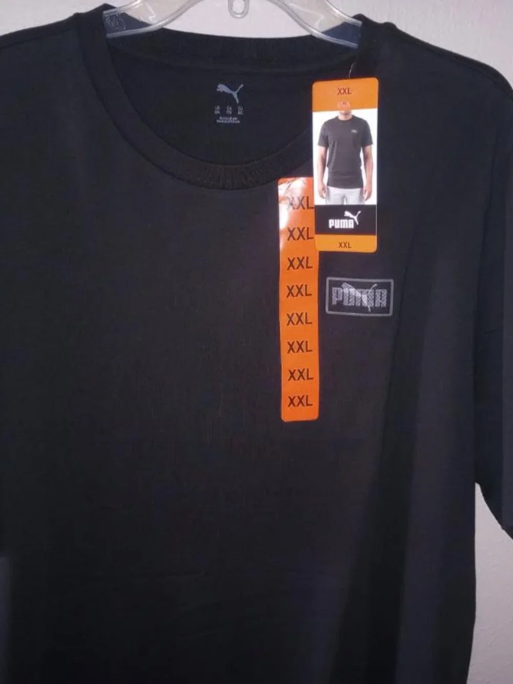 PUMA Men's Size XXL Black Short Sleeve Logo Tee T-Shirt NWT - Picture 3 of 5